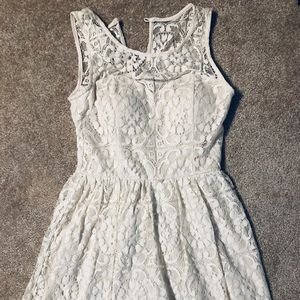 Lace White Dress